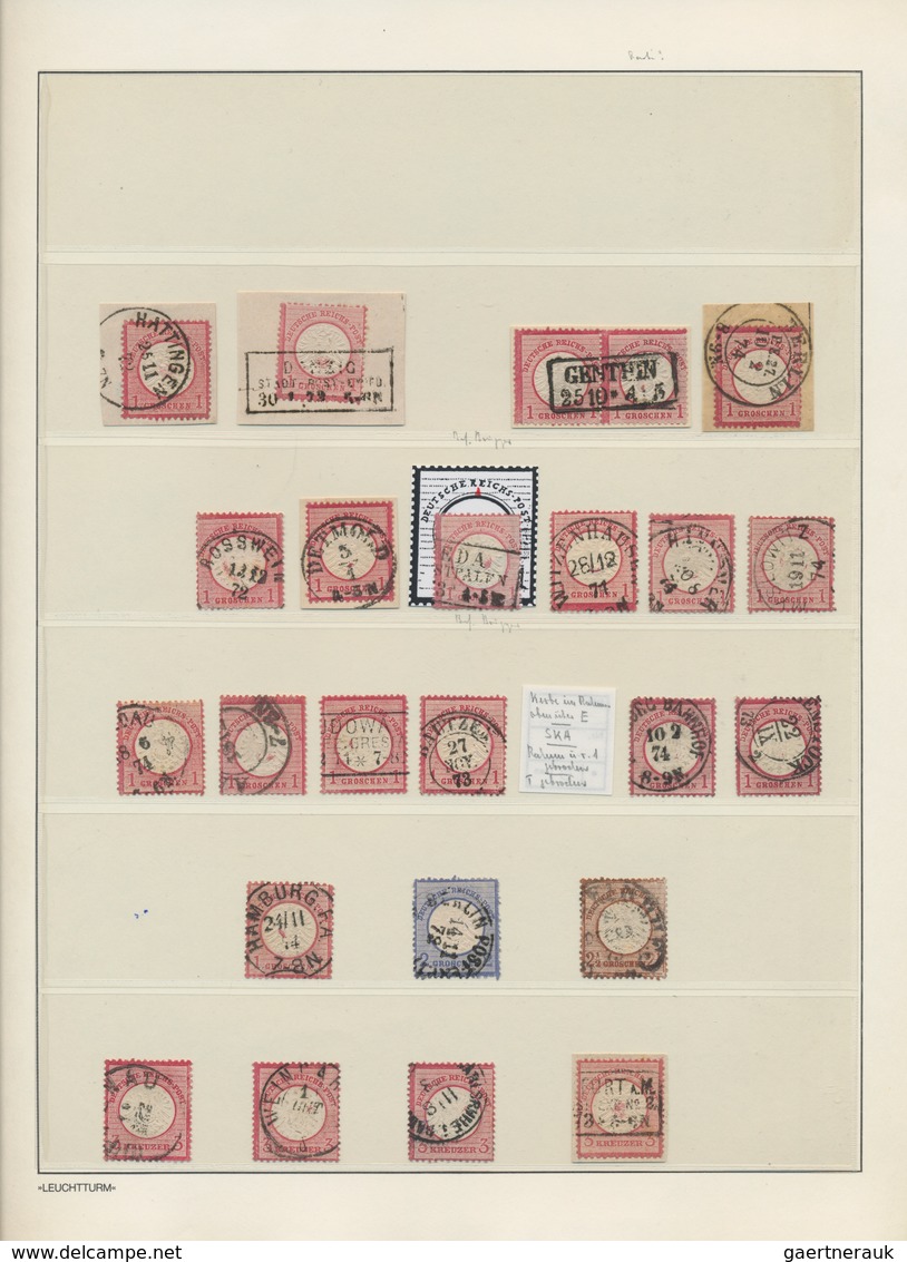 Deutsches Reich - Brustschild: 1872/1874, Umfangreiche BRUSTSCHILD-Spezialsammlung SCHRAUBENKOPF-ABD - Collections