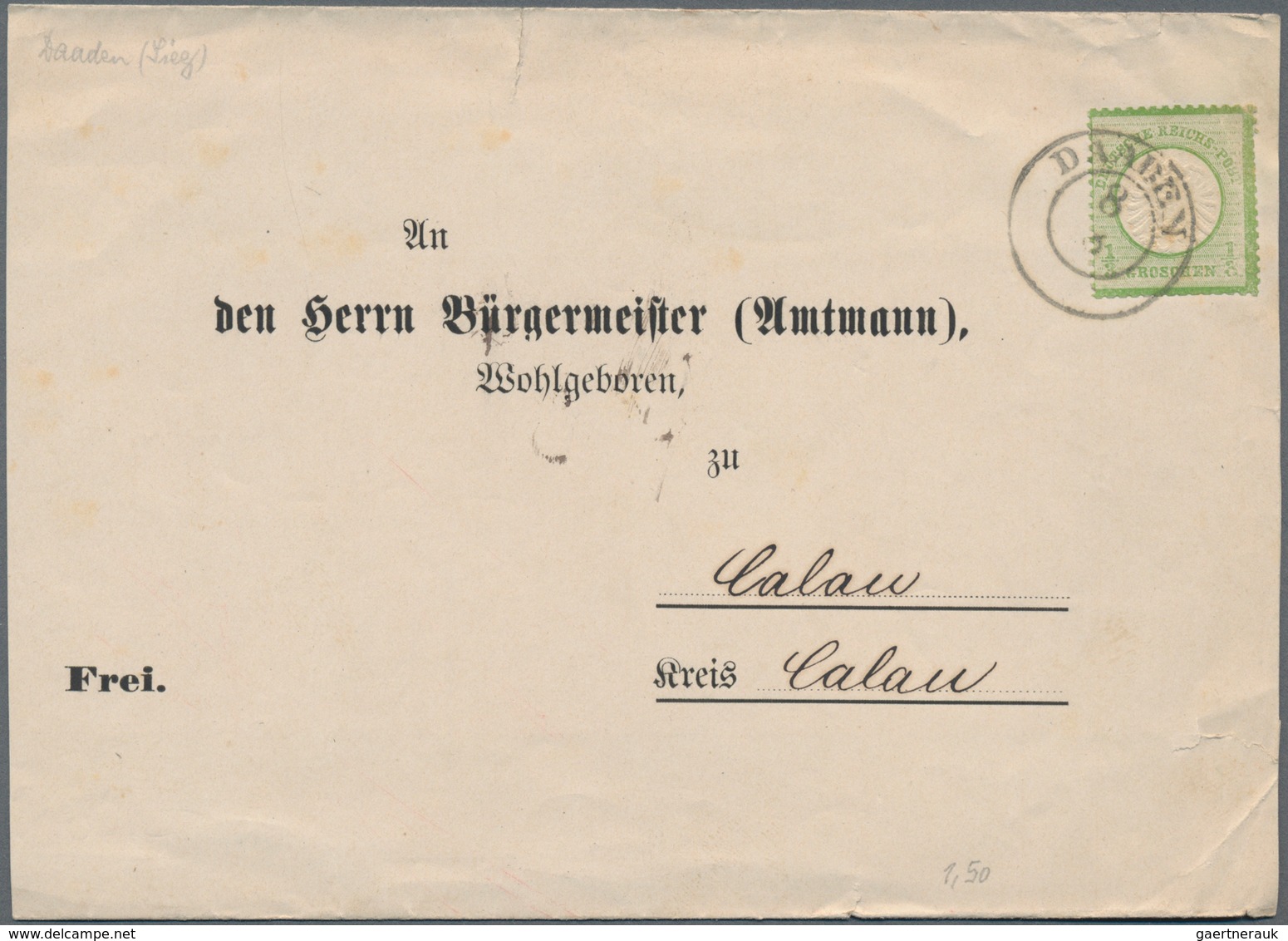 Deutsches Reich - Brustschild: 1872/1875, Kleines Lot Von 42 Belegen, Dabei Paketbegleitung, Bahnpos - Collections