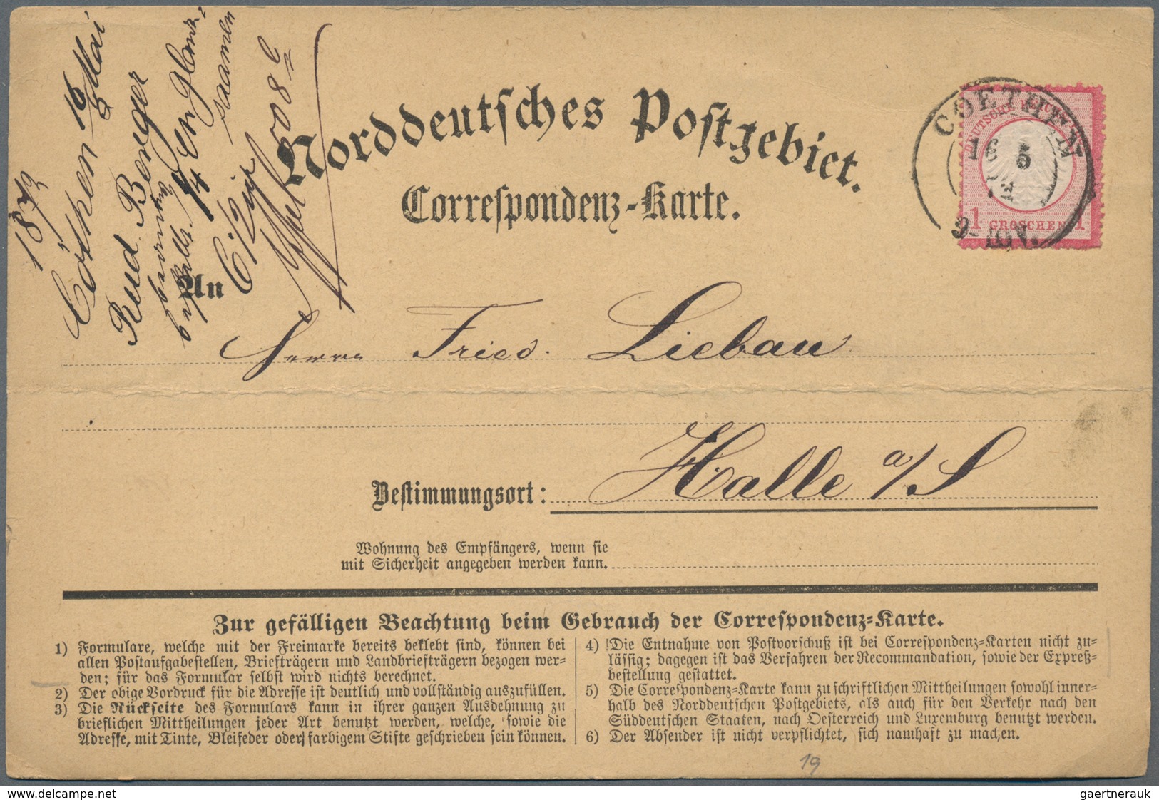 Deutsches Reich - Brustschild: 1872/1875, kleines Lot von 42 Belegen, dabei Paketbegleitung, Bahnpos