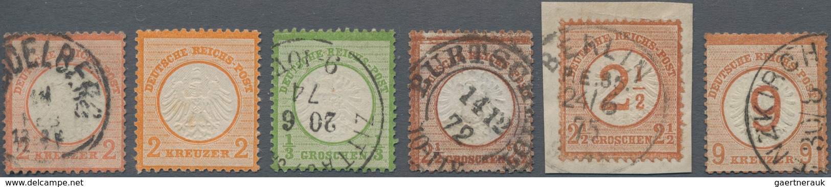 Deutsches Reich - Brustschild: 1872/1899, überwiegend Gestempelte, Spezialisierte Sammlung Brustschi - Collections