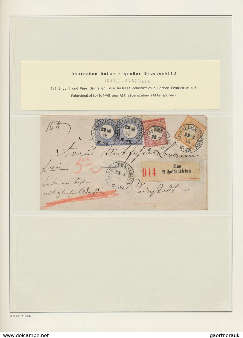 Deutsches Reich - Brustschild: 1872/74, Umfangreiche Spezialsammlung Seltener BRUSTSCHILD-PRÄGEAUSFÄ - Collections