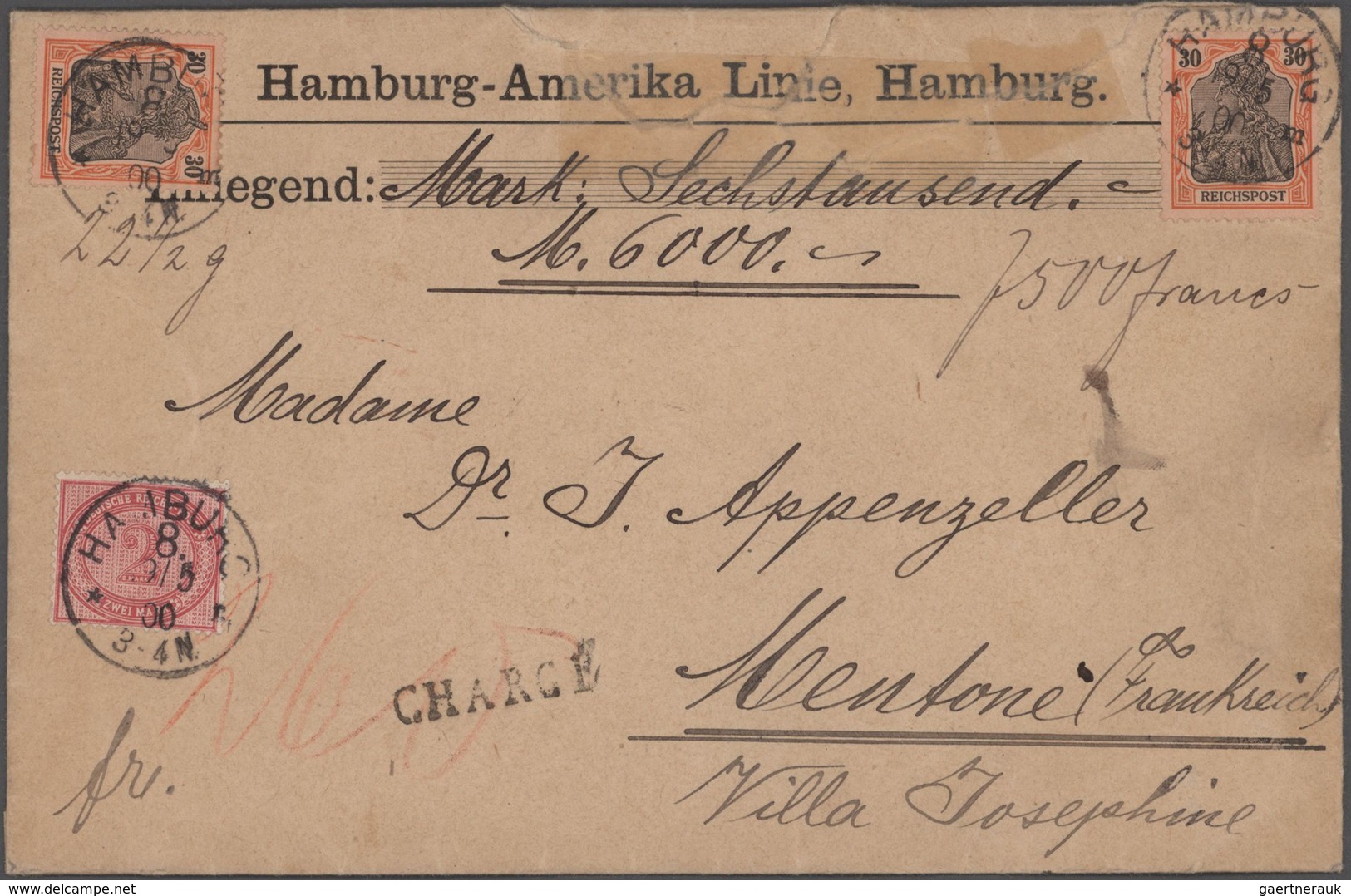 Deutsches Reich - Pfennige: 1887/1900, 2 Mark Innendienstmarke (MiNr. 37), Partie Von Vier Besseren - Collections