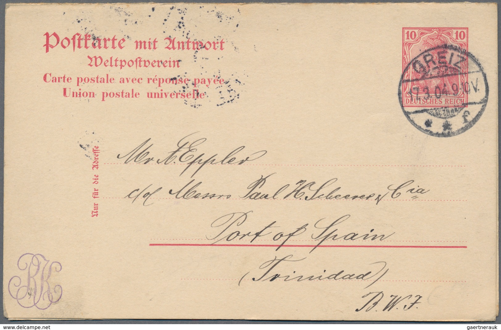 Deutsches Reich - Germania: 1900/1920, Spannender Posten Mit über 300 Germania-Belegen Und Ganzsache - Collections