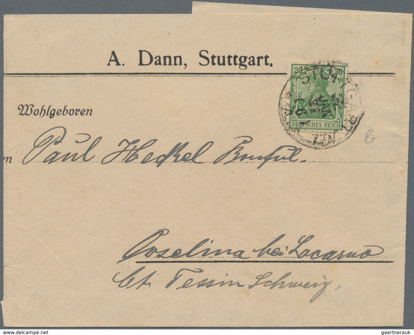 Deutsches Reich - Germania: 1900/1921, Reichhaltiger Sammlungsbestand Mit Ca.190 Belegen Ab Germania - Sammlungen