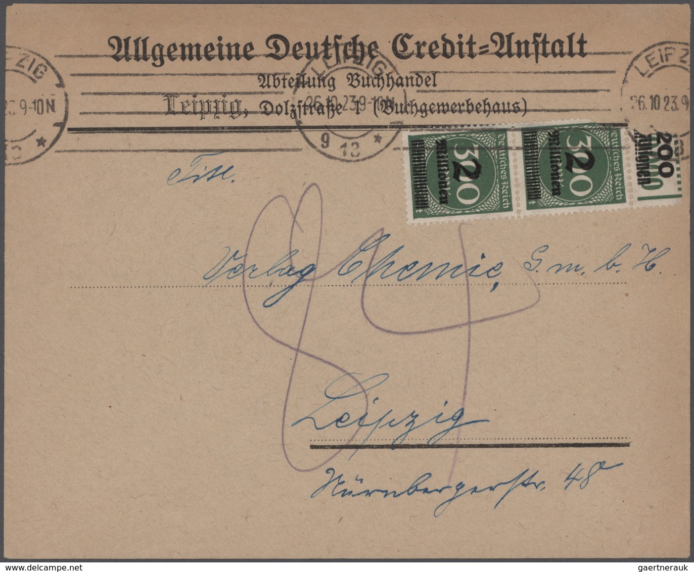 Deutsches Reich - Inflation: 1916/23, Bestand Von Ca. 110 Briefen Karten Und Ganzsachen, Dabei Masse - Collections