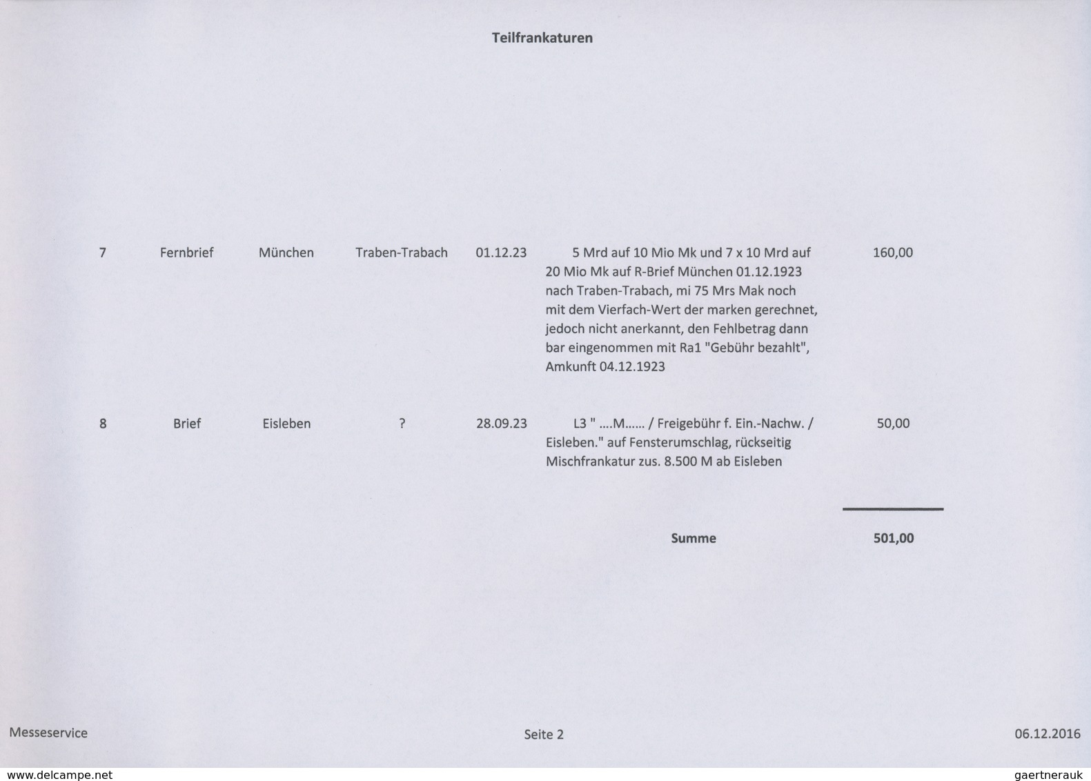 Deutsches Reich - Inflation: 1921/1923, BESONDERE FRANKATUREN/STEMPEL ETC., außergewöhnliche Sammlun