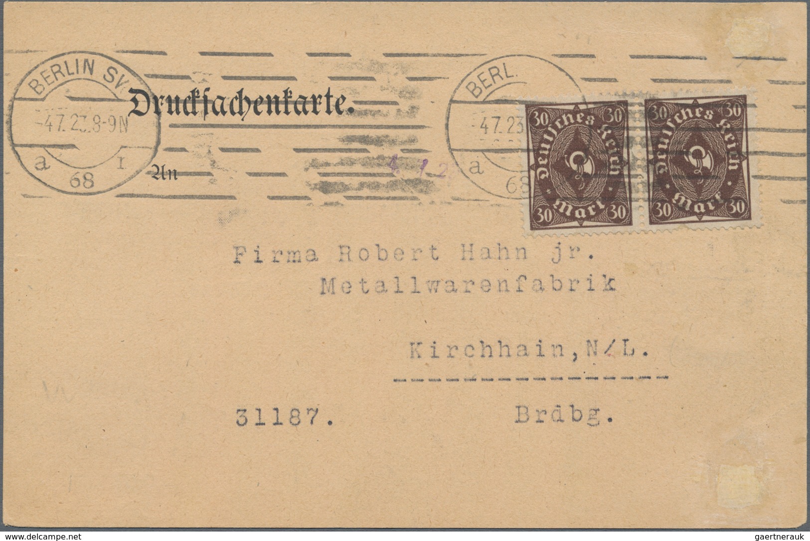 Deutsches Reich - Inflation: 1921/1923, Reichhaltige Sammlung Ab Den Freimarken Ziffern/Arbeiter/Pos - Collections
