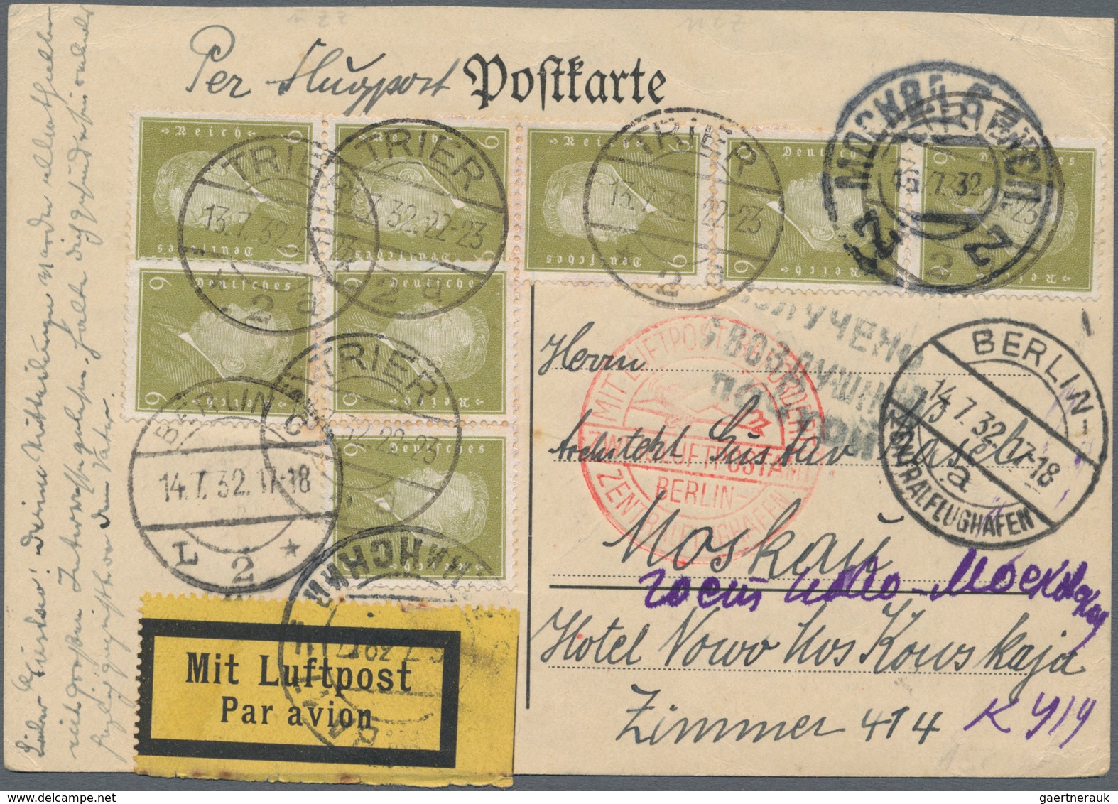 Deutsches Reich - Weimar: 1923/1932, Gehaltvolle Sammlung Mit Ca.130 Belegen, Dabei Als Schwerpunkt - Collections