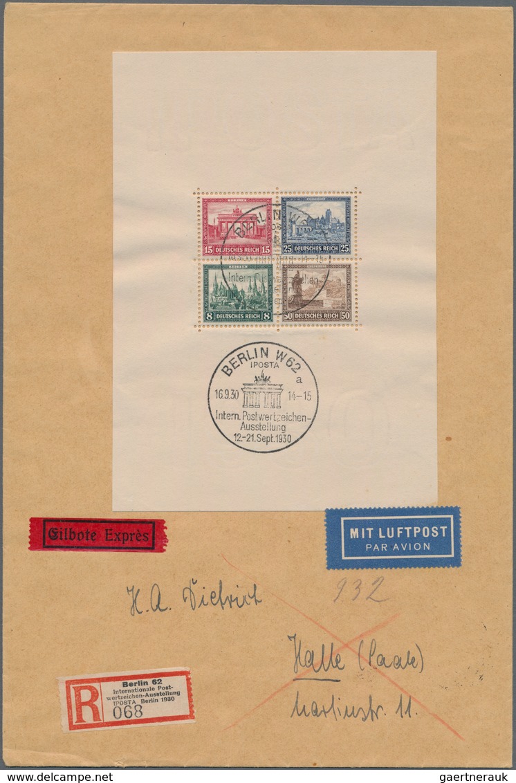 Deutsches Reich - Weimar: 1923/1932, gehaltvolle Sammlung mit ca.130 Belegen, dabei als Schwerpunkt