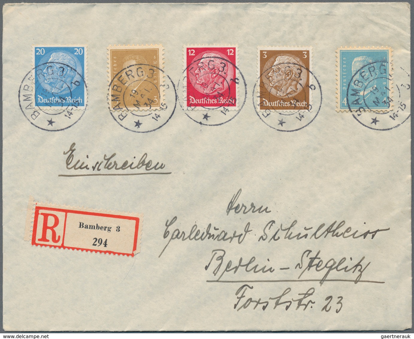 Deutsches Reich - Weimar: 1923/1932, vielseitige Partie von fast 300 Briefen, Karten und Ganzsachen,