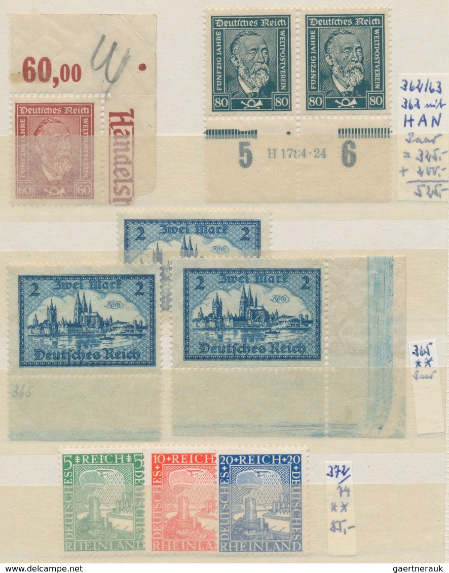 Deutsches Reich - Weimar: 1924/40 Ca., Partie Von Teils Besseren Sätzen Und Einzelstücken Aus Weimar - Collections