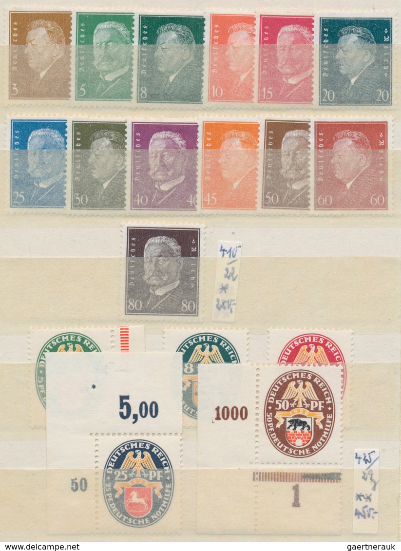 Deutsches Reich - Weimar: 1924/40 Ca., Partie Von Teils Besseren Sätzen Und Einzelstücken Aus Weimar - Collections