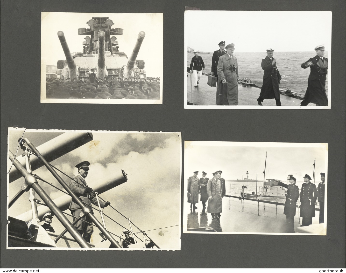 Deutsches Reich - 3. Reich: This Is An Original Embossed Panzerschiff Deutschland Photo Album, 15x11 - Lettres & Documents
