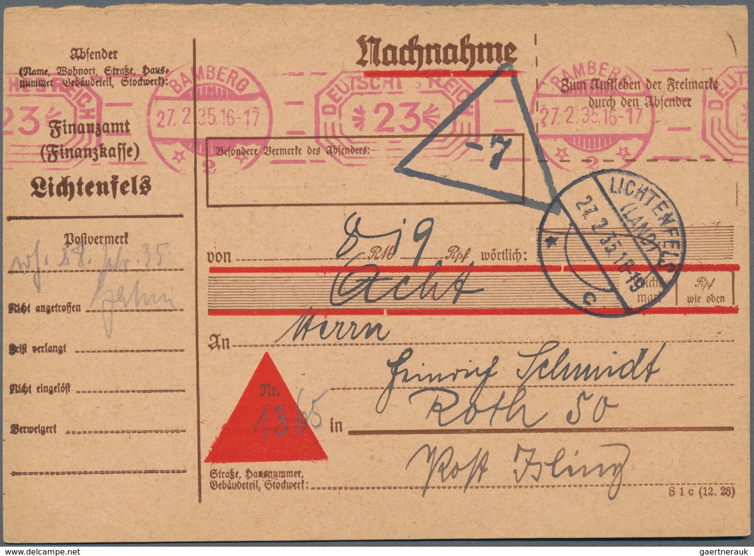 Deutsches Reich - 3. Reich: 1933/1941, Ca. 750-800 Belege Mit Firmenfreistempeln, Dabei Vorderseiten - Briefe U. Dokumente