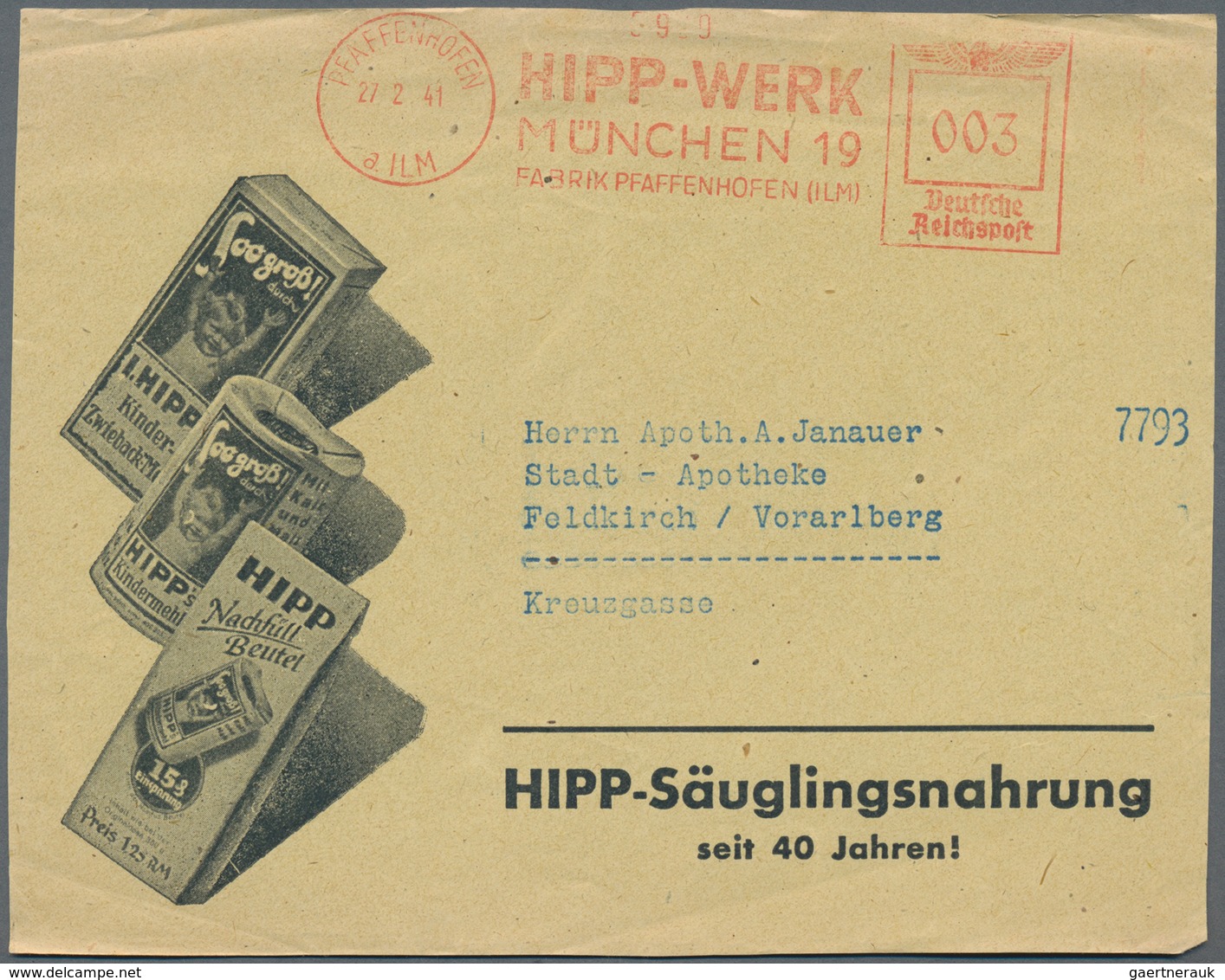 Deutsches Reich - 3. Reich: 1933/1941, ca. 750-800 Belege mit Firmenfreistempeln, dabei Vorderseiten