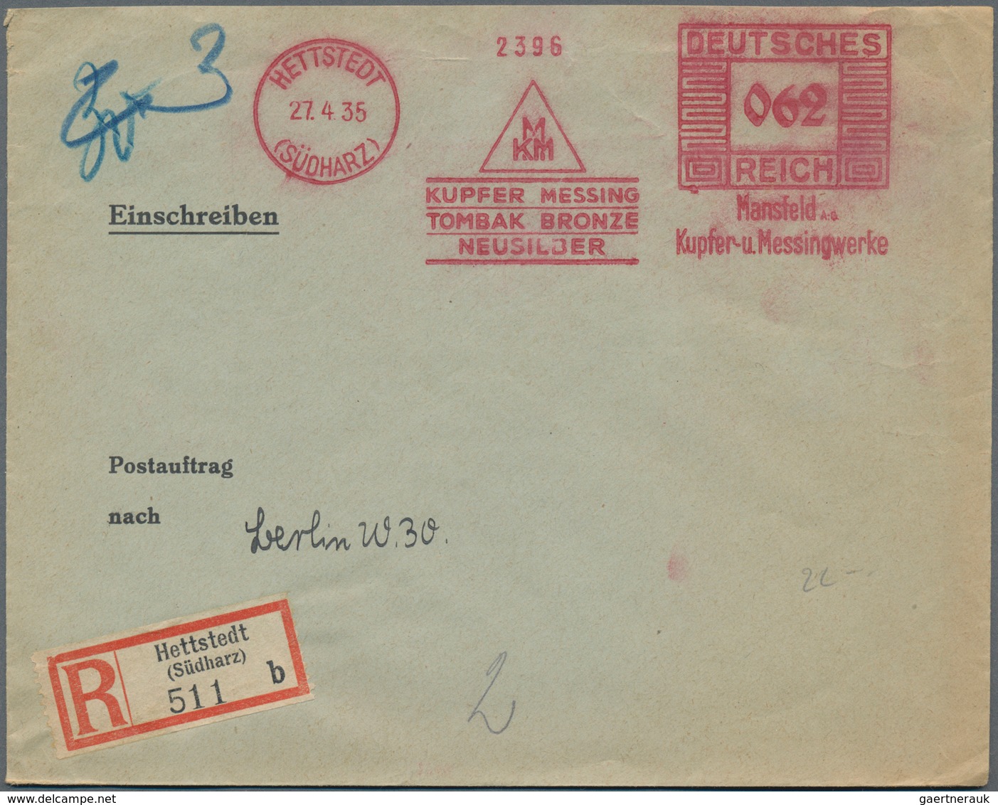 Deutsches Reich - 3. Reich: 1933/1941, ca. 750-800 Belege mit Firmenfreistempeln, dabei Vorderseiten