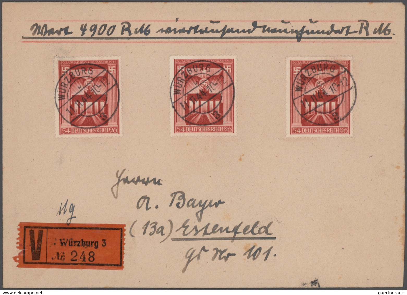 Deutsches Reich - 3. Reich: 1933/1944, Vielseitige Partie Von Ca. 770 Briefen, Karten Und Ganzsachen - Lettres & Documents