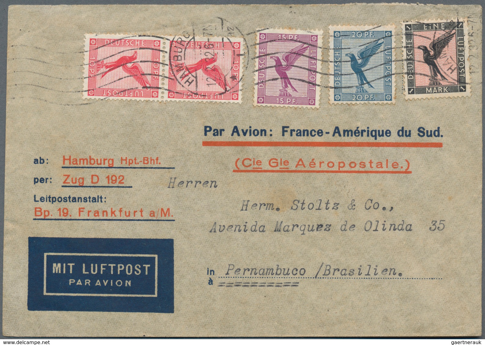 Deutsches Reich - 3. Reich: 1933/1945, einige wenige davor: vielseitiger Posten von über 1.300 Brief