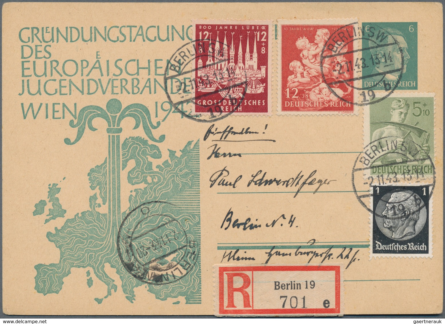 Deutsches Reich - 3. Reich: 1933/1945, Sammlungspartie Von Ca. 130 Briefen Und Karten, Dabei Attrakt - Covers & Documents