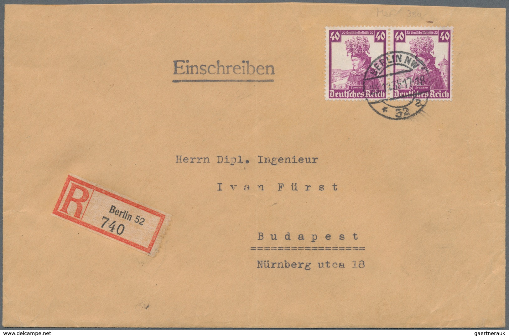 Deutsches Reich - 3. Reich: 1933/1945, sehr reichhaltige Sammlung mit ca.500 Belegen in drei Ringbin