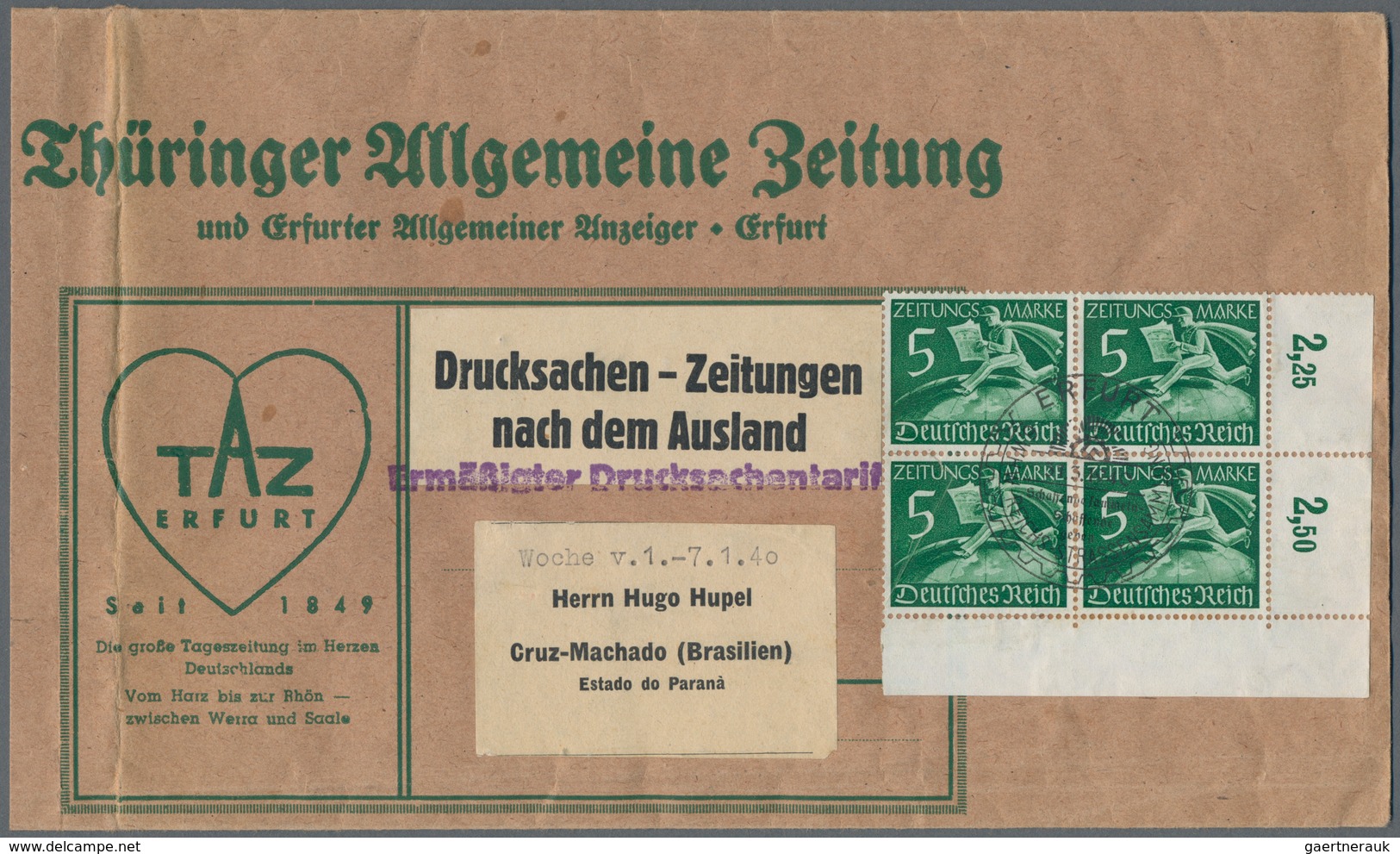 Deutsches Reich - 3. Reich: 1933/1945, sehr reichhaltige Sammlung mit ca.500 Belegen in drei Ringbin