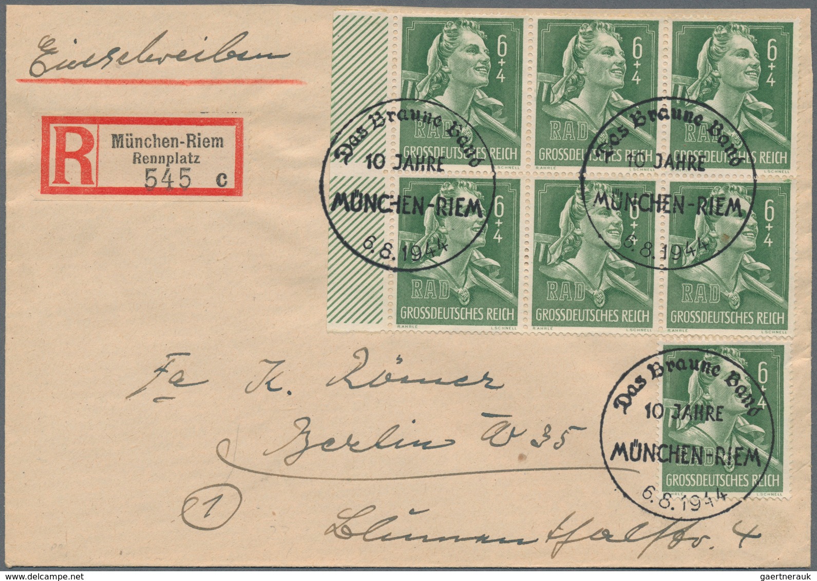 Deutsches Reich - 3. Reich: 1933/1945, sehr reichhaltige Sammlung mit ca.500 Belegen in drei Ringbin