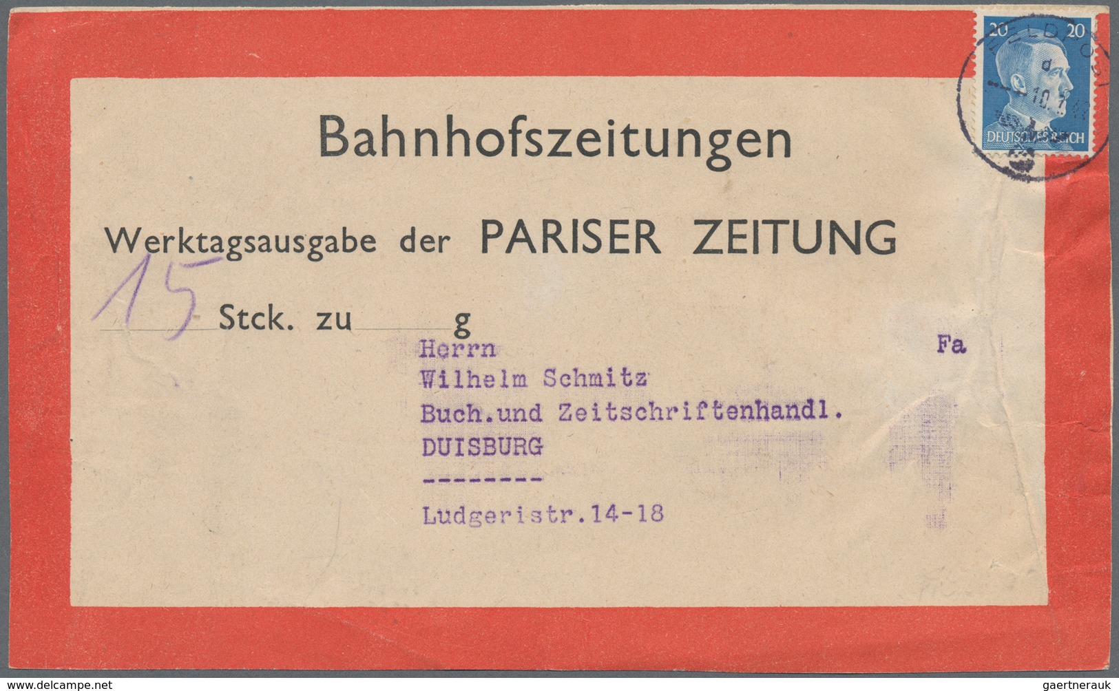 Deutsches Reich - 3. Reich: 1933/1945, sehr reichhaltige Sammlung mit ca.500 Belegen in drei Ringbin