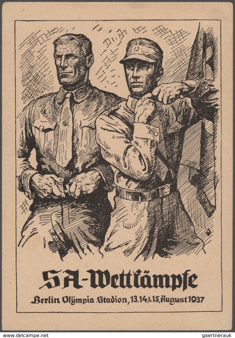 Deutsches Reich - 3. Reich: 1933/1945, Umfangreiche Nach Stempel U. Sonderstempel Aufgebaute Sammlun - Storia Postale