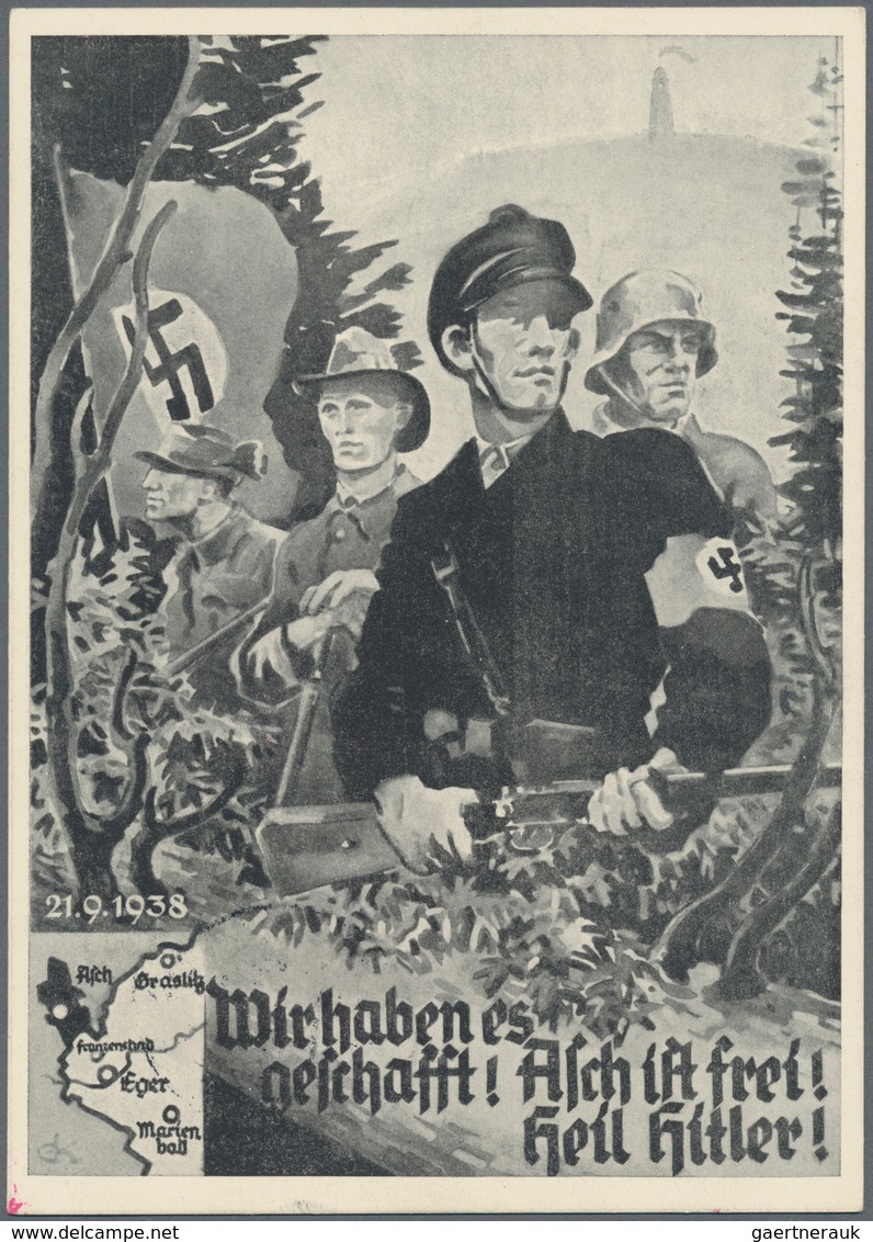 Deutsches Reich - 3. Reich: 1933/1945, umfangreiche, vorsortierte Sammlung Marken und Belege nach St