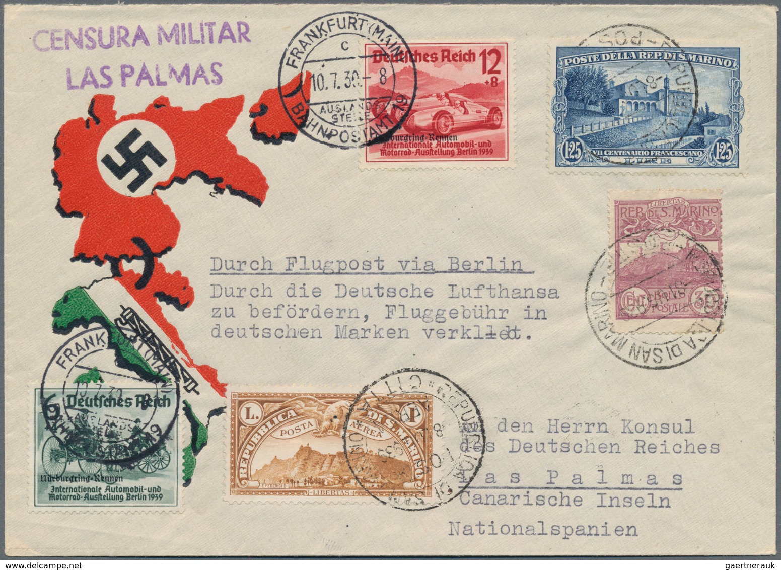 Deutsches Reich - 3. Reich: 1933/1945, umfangreiche, vorsortierte Sammlung Marken und Belege nach St