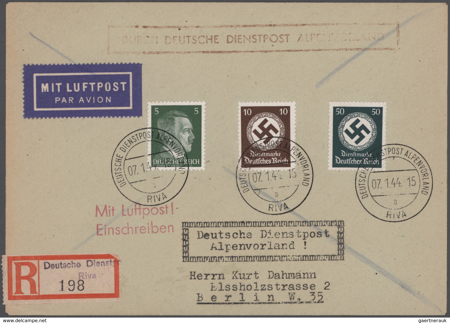 Deutsches Reich - 3. Reich: 1933/1945, Werthaltiger Belege-Posten Mit Ca. 63 EF, MeF Und MiF, Dabei - Lettres & Documents