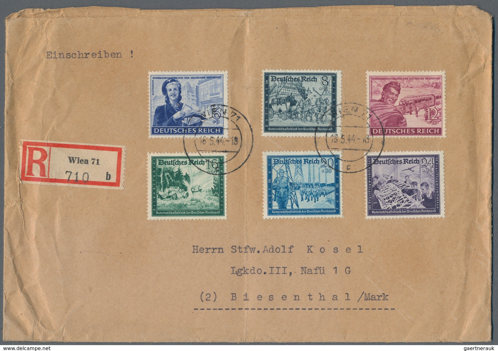 Deutsches Reich - 3. Reich: 1934/1944, Nette Partie Von Ca. 60 Briefen Und Karten, Dabei Wagner-Fran - Lettres & Documents