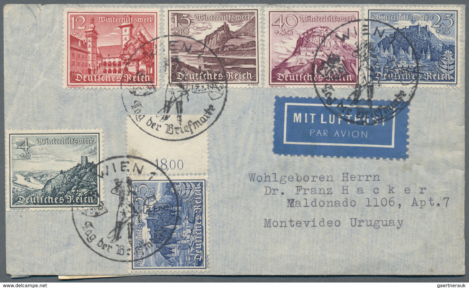 Deutsches Reich - 3. Reich: 1934/1944, nette Partie von ca. 60 Briefen und Karten, dabei Wagner-Fran