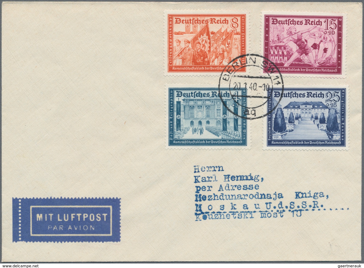 Deutsches Reich - 3. Reich: 1934/1944, vielseitiger Posten von ca. 280 Belegen, dabei Foto- und Prop