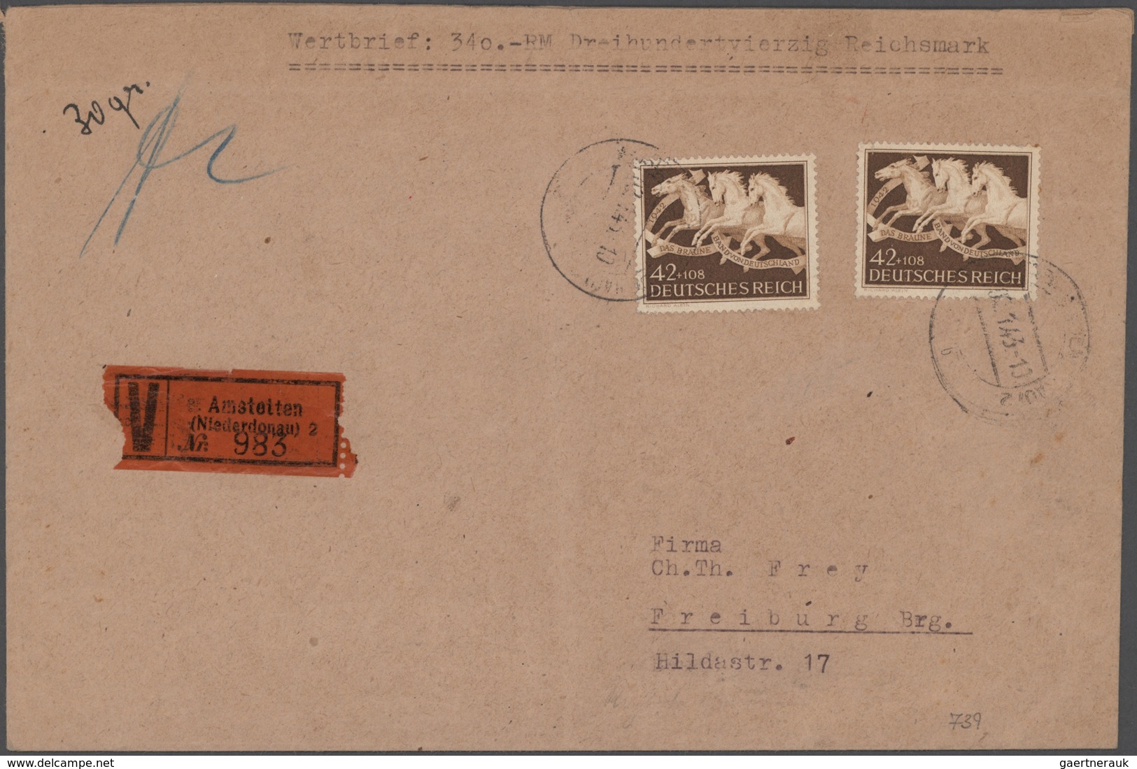 Deutsches Reich - 3. Reich: 1934/1945, Sammlung Von Ca. 450 Briefen Und Karten, Dabei Etliche Besser - Lettres & Documents