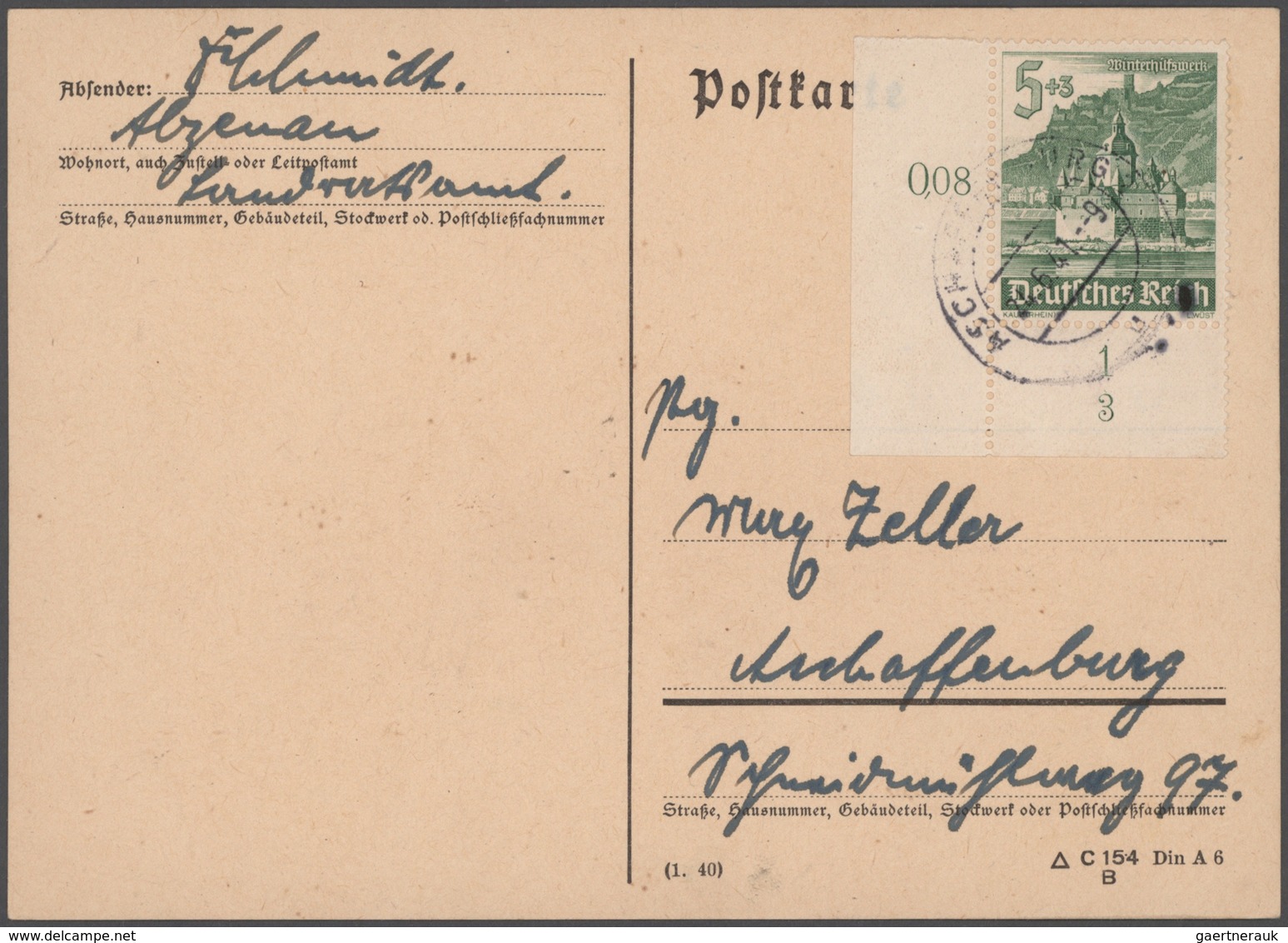 Deutsches Reich - 3. Reich: 1934/1945, Sammlung von ca. 450 Briefen und Karten, dabei etliche besser