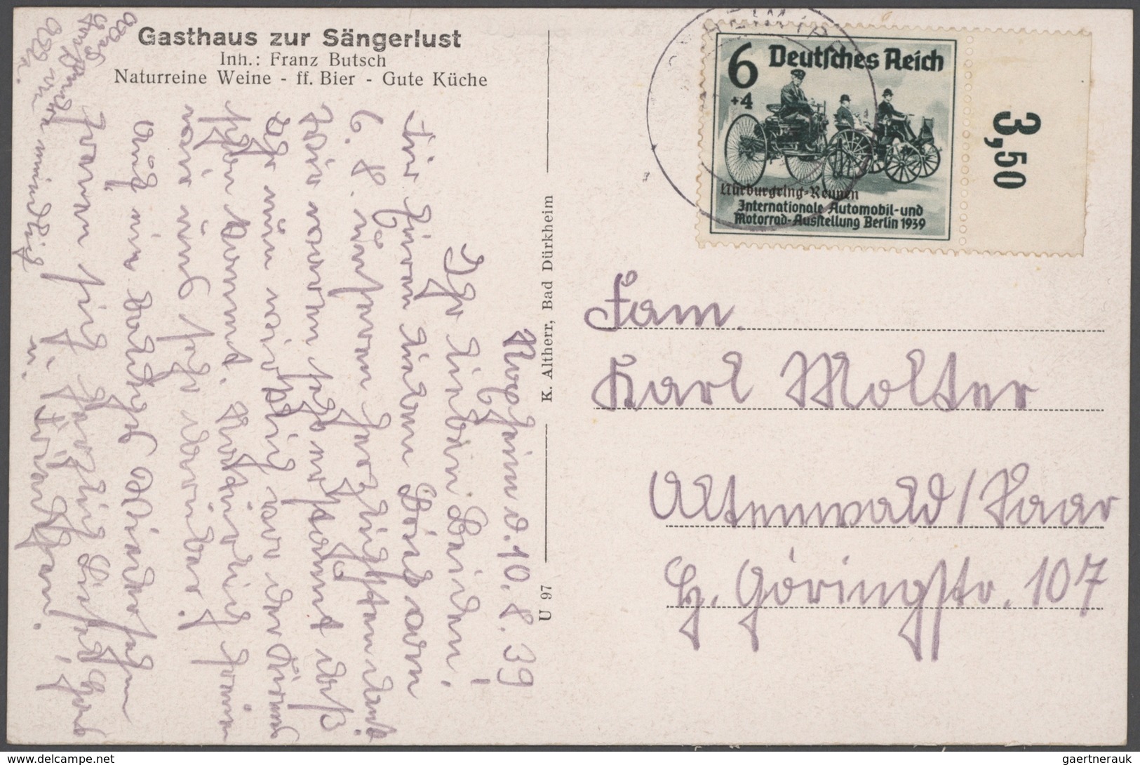 Deutsches Reich - 3. Reich: 1934/1945, Sammlung von ca. 450 Briefen und Karten, dabei etliche besser