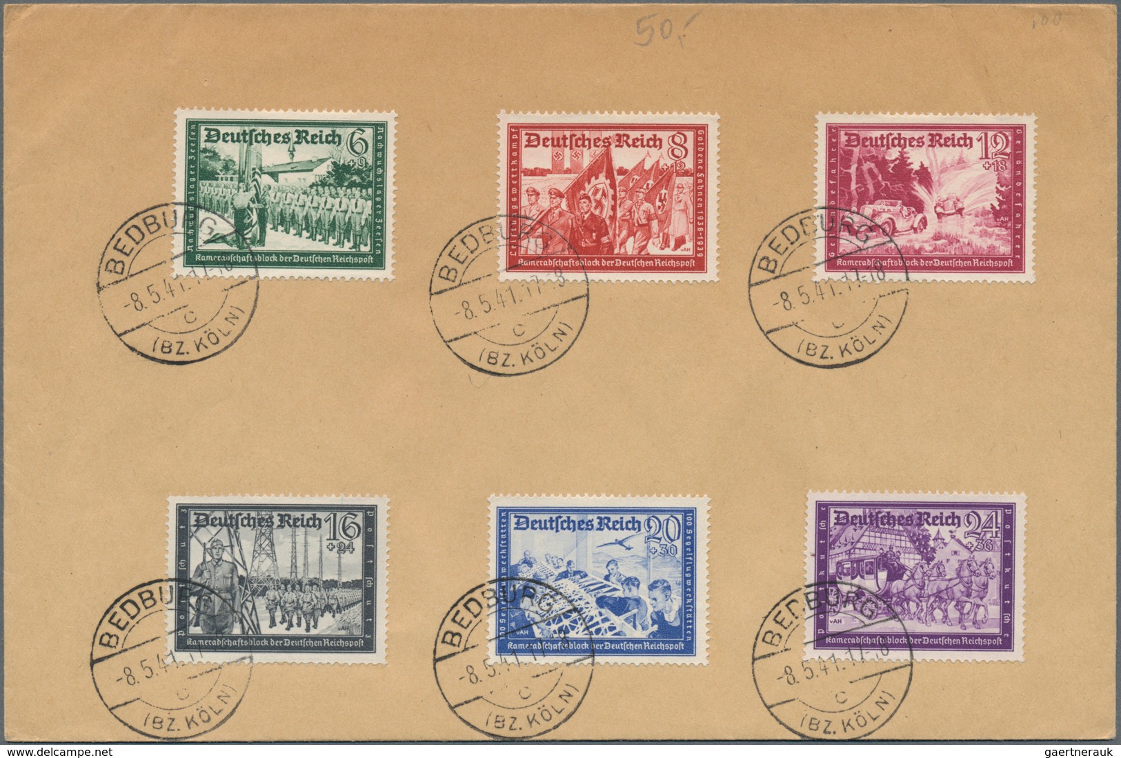 Deutsches Reich - 3. Reich: 1935/1945, Vielseitige Partie Von Fast 180 Blanko-Belegen/Sonderkarten/G - Storia Postale