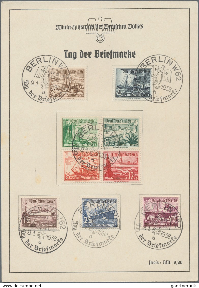 Deutsches Reich - 3. Reich: 1935/1945, Vielseitige Partie Von Fast 180 Blanko-Belegen/Sonderkarten/G - Storia Postale