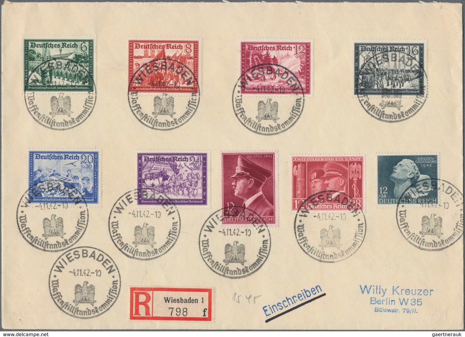 Deutsches Reich - 3. Reich: 1935/1945, Vielseitige Partie Von Fast 180 Blanko-Belegen/Sonderkarten/G - Covers & Documents