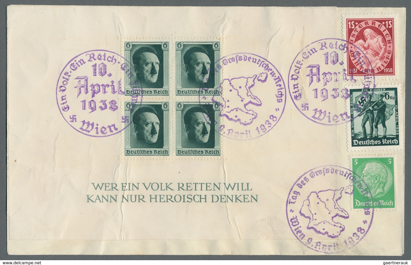 Deutsches Reich - 3. Reich: 1937-1943, Partie Von 35 Belegen Mit Interessanten Hitler-Dauerserien- U - Lettres & Documents