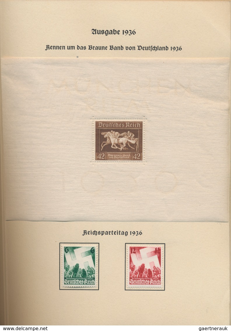 Deutsches Reich - 3. Reich: 1939, Geschenkheft Der Deutschen Reichspost "überreicht Von Der Deutsche - Lettres & Documents