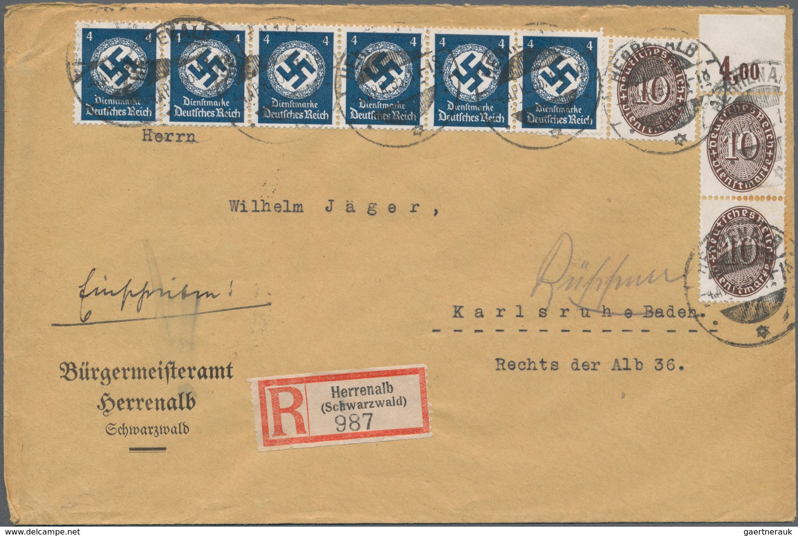 Deutsches Reich - Dienstmarken: 1880/1941, Vielseitige Partie Von Ca. 82 Briefen Und Karten Ab Kaise - Service