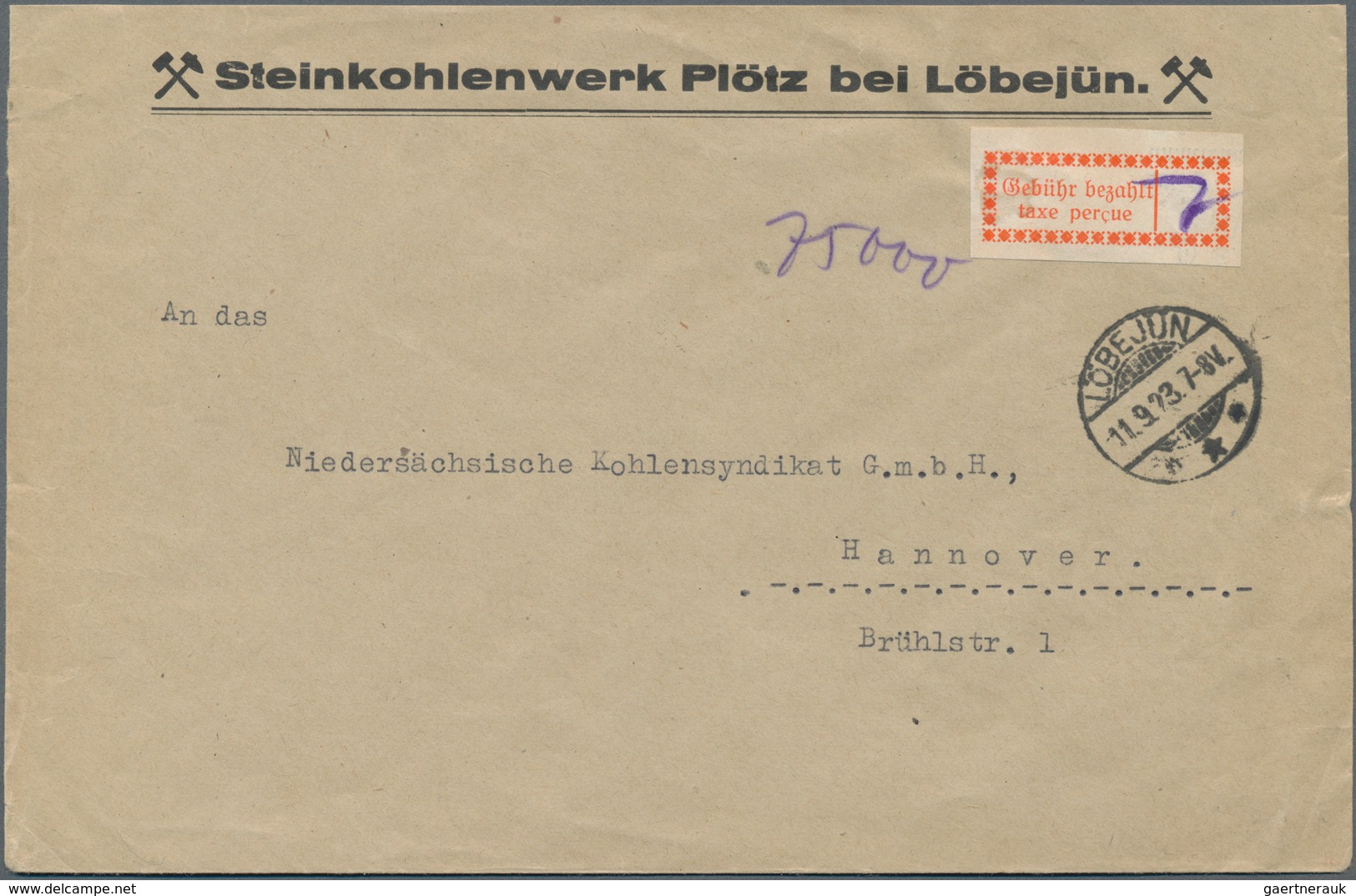 Deutsches Reich - Lokalausgaben 1918/23: HALLE (OPD): 1923, Sammlung von 25 Briefen und Karten, sowe