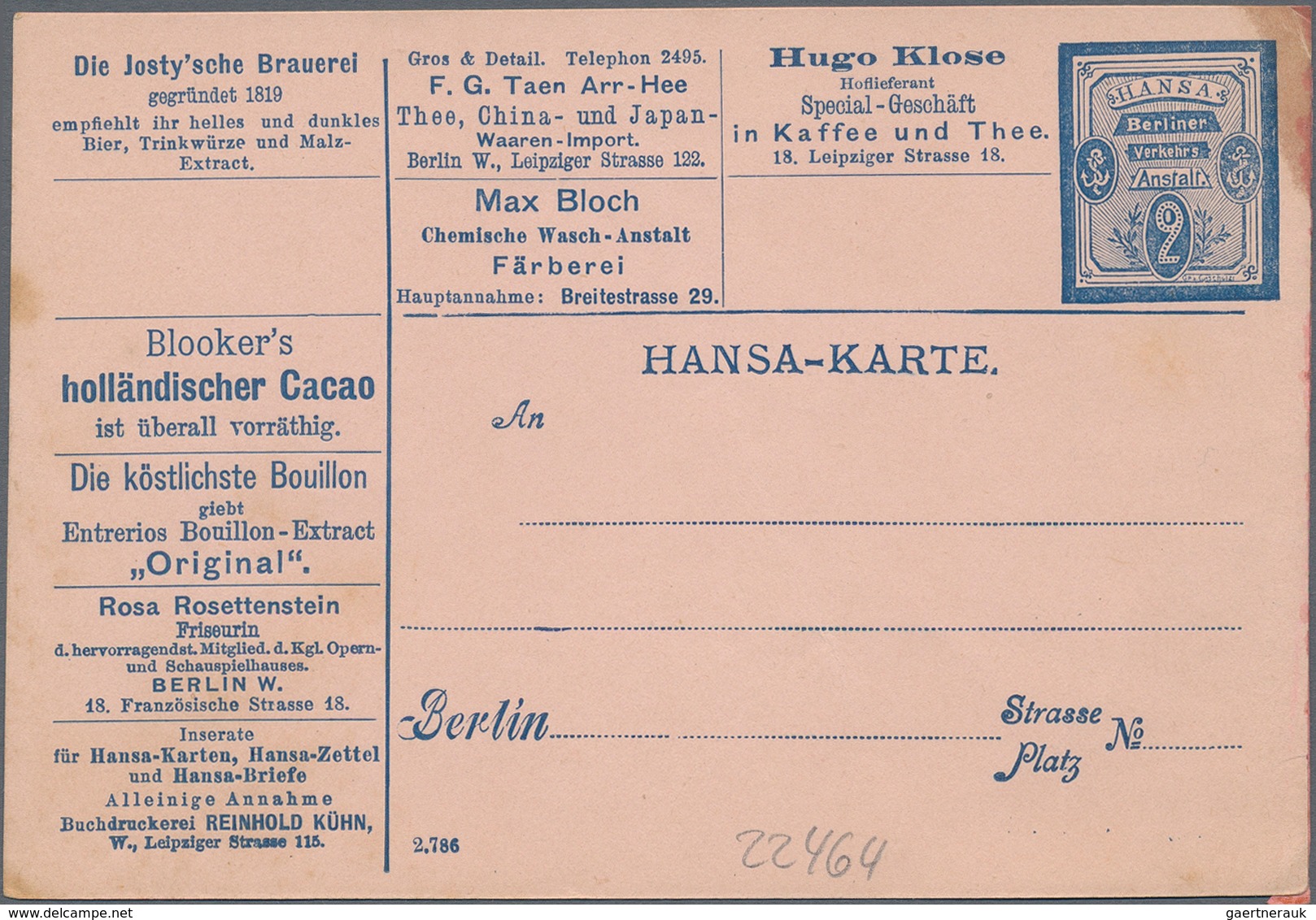 Deutsches Reich - Privatpost (Stadtpost): 1880/1900 (ca): Posten Von Ungefähr 200, Eventuell 250 Gan - Private & Local Mails