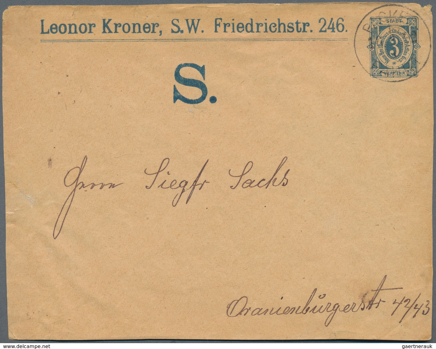 Deutsches Reich - Privatpost (Stadtpost): 1880-1900, Partie mit über 400 Ganzsachen, Briefen und Bel