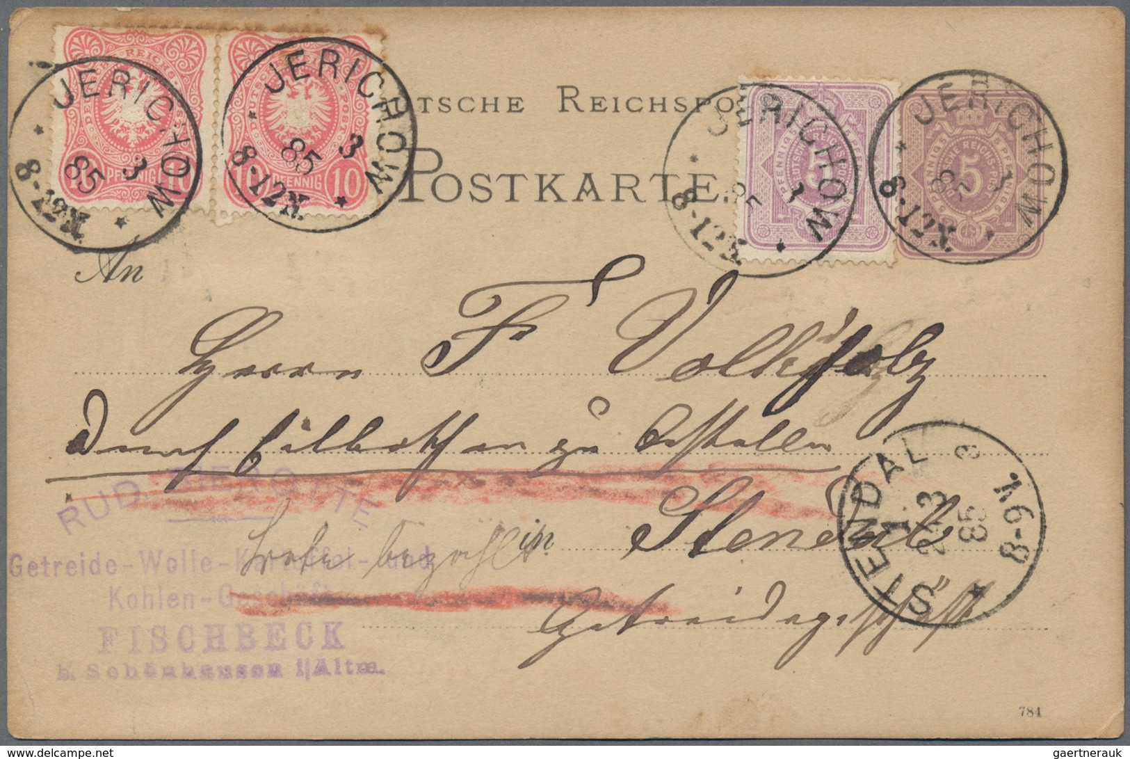 Deutsches Reich - Ganzsachen: 1870/1890 (ca.), Sammlung Von Ca. 20 Ungebrauchten/gebrauchten Korresp - Otros & Sin Clasificación