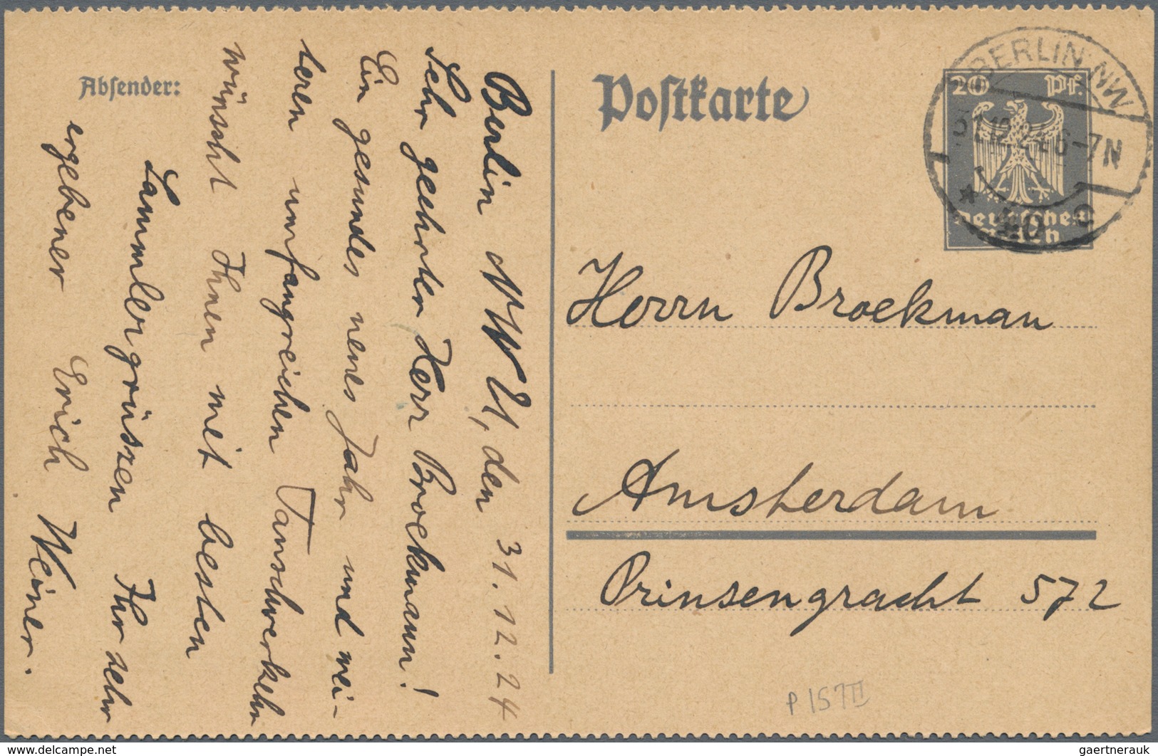 Deutsches Reich - Ganzsachen: 1872/1945, reichhaltige Sammlung mit ca.390 gebrauchten Ganzsachen ab