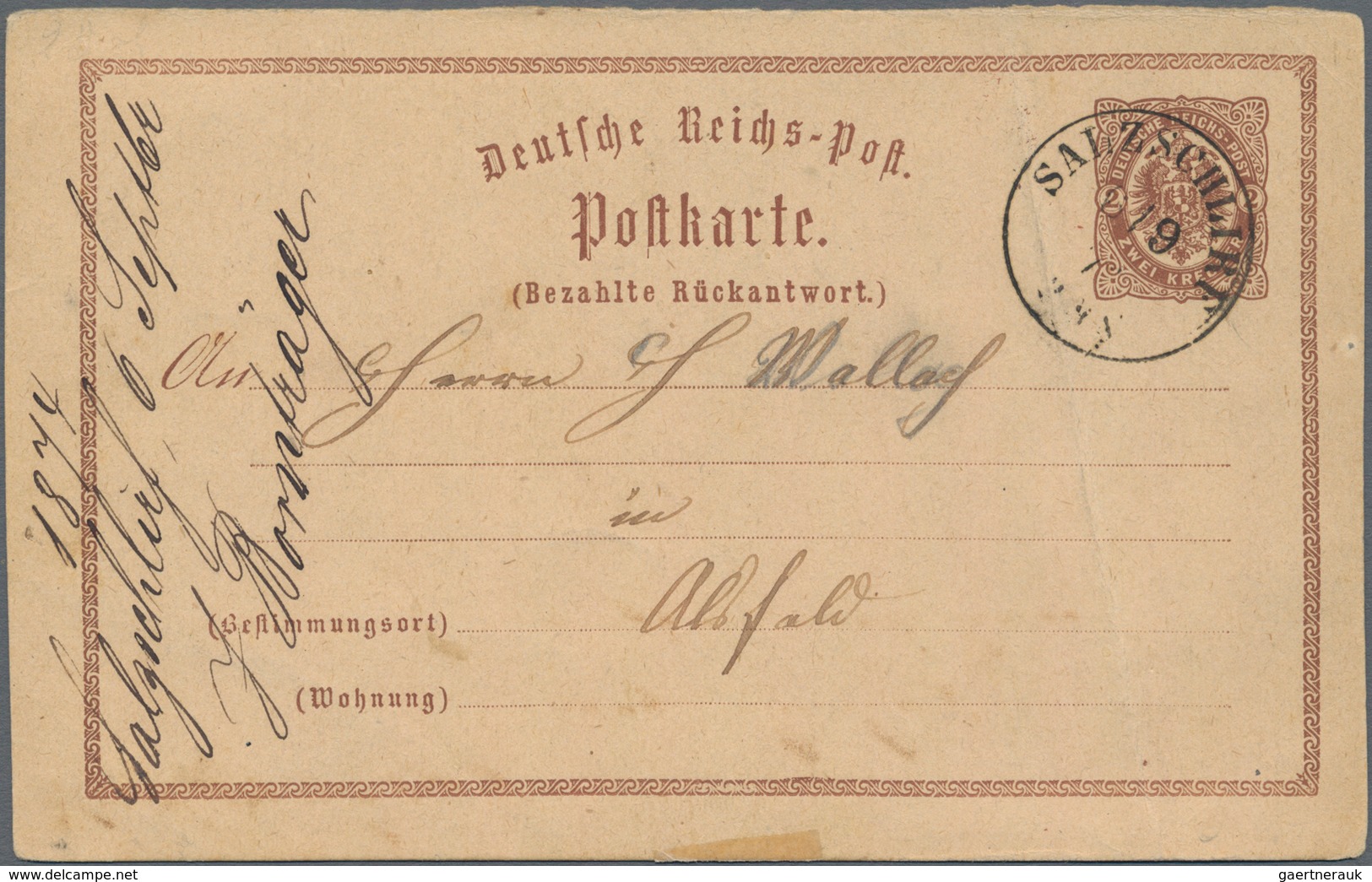 Deutsches Reich - Ganzsachen: 1872/1945, reichhaltige Sammlung mit ca.390 gebrauchten Ganzsachen ab