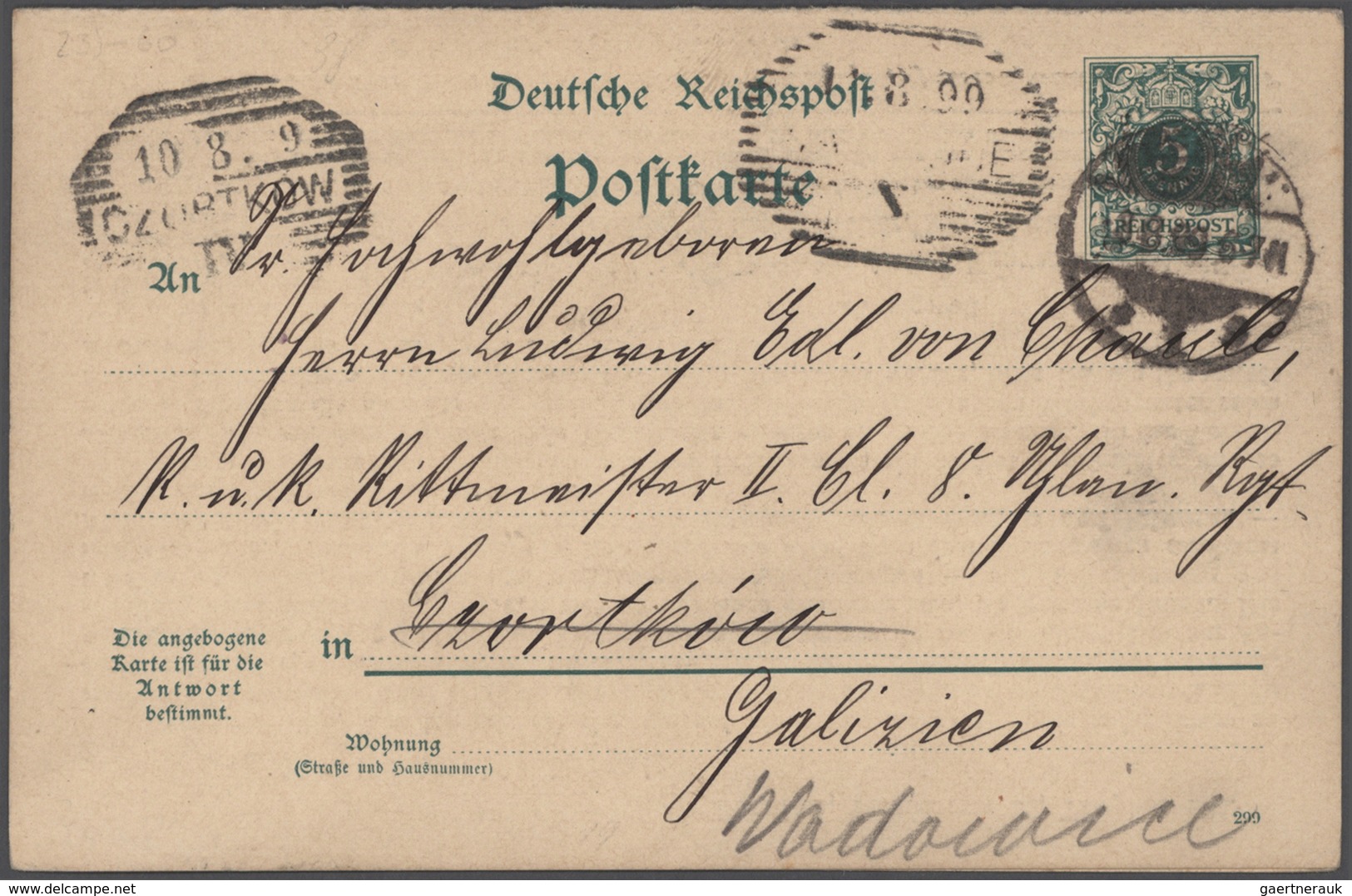 Deutsches Reich - Ganzsachen: 1873/1944, Spezialsammlung Der Gebrauchten Ganzsachenpostkarten Von P - Autres & Non Classés